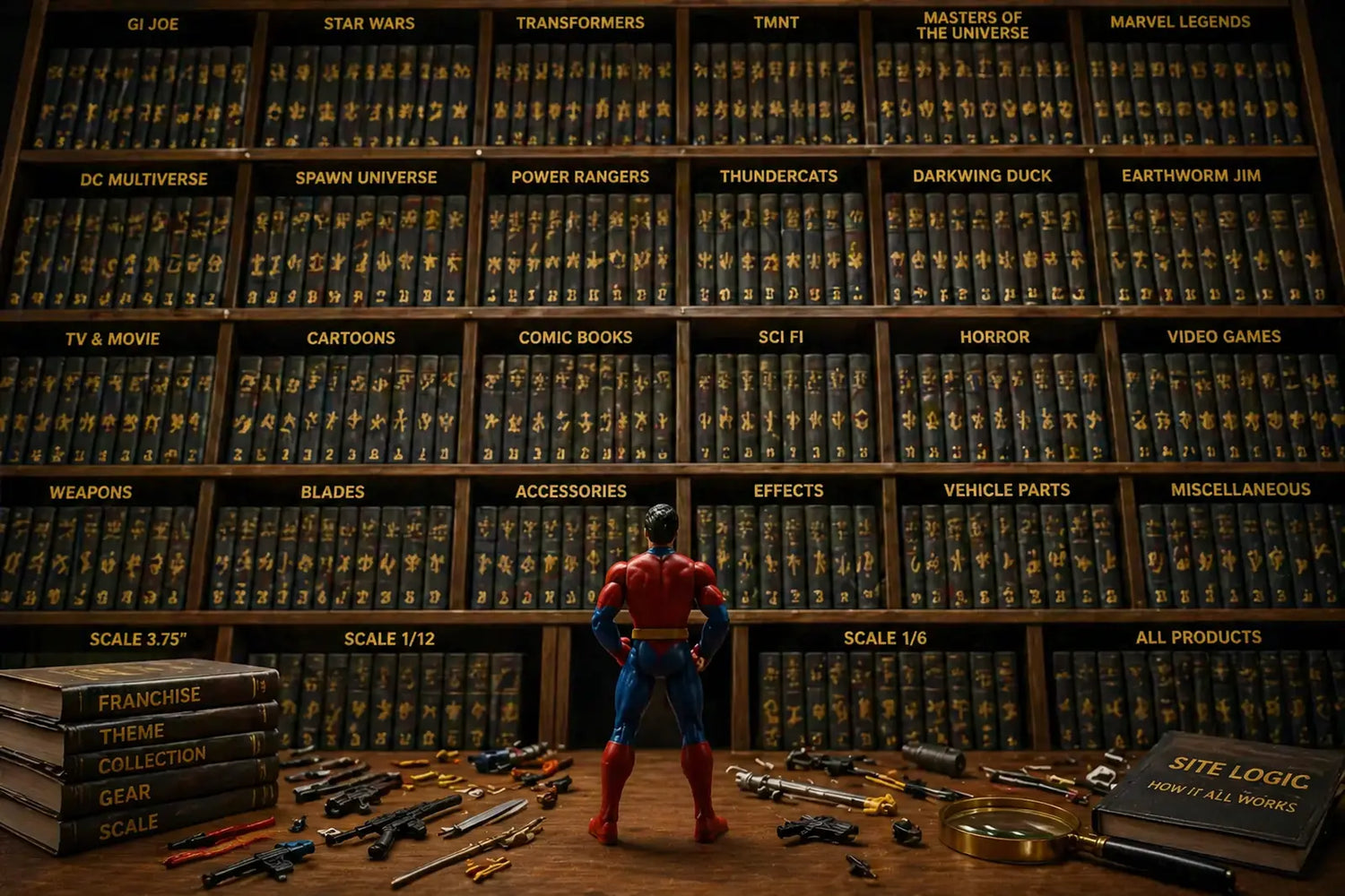 Site Logic: How Thousands of Action Figure Accessories Are Organized For Collectors