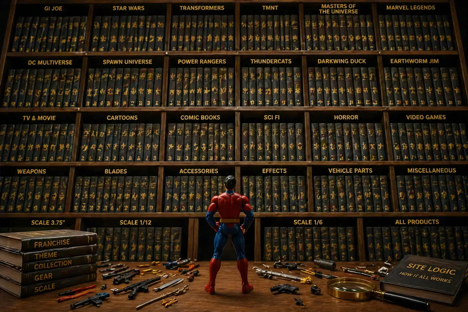 Site Logic: How Thousands of Action Figure Accessories Are Organized For Collectors
