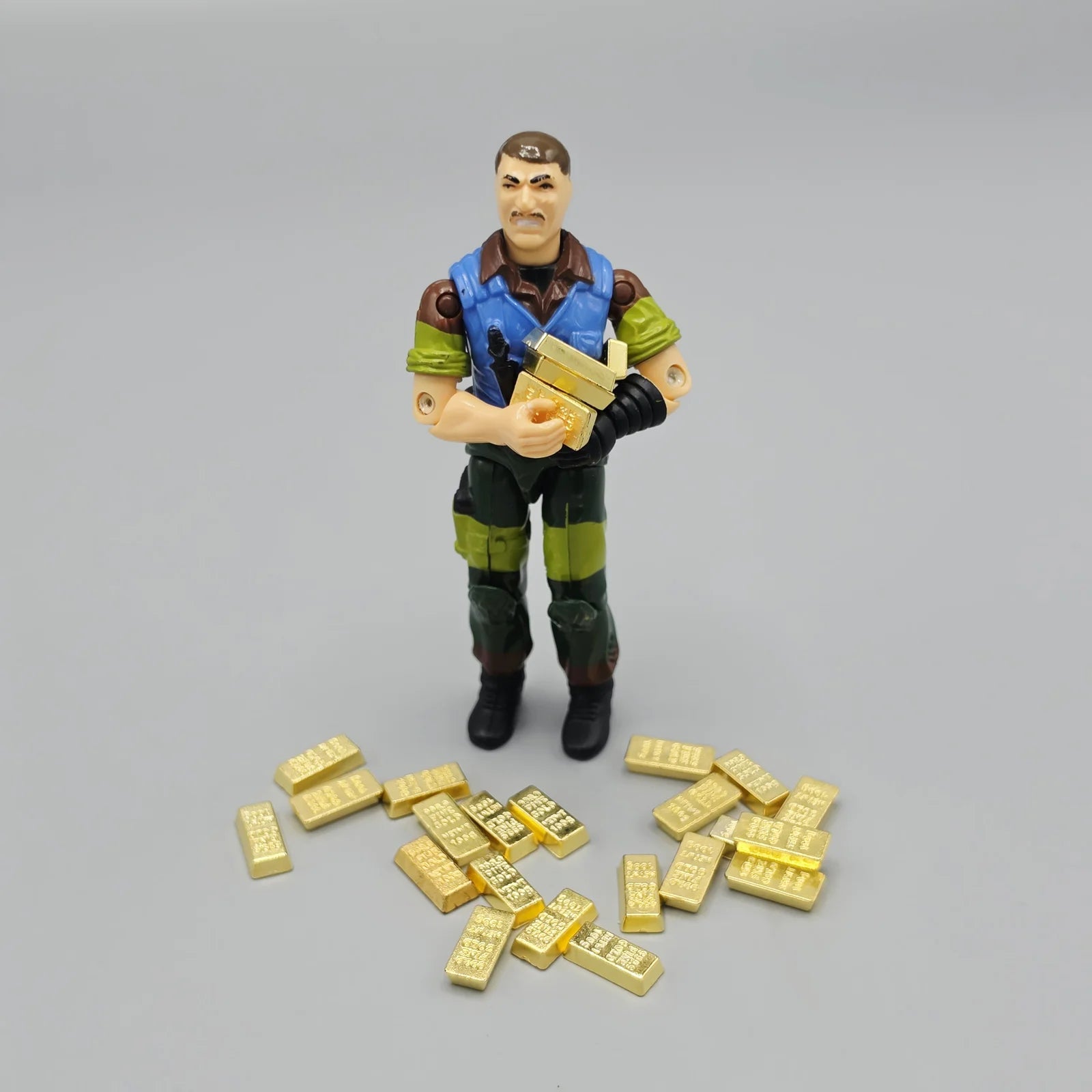 3.75" Scale 25 Piece Set Miniature Gold Bars