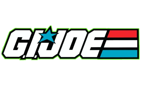 G.I. Joe logo with colorful design elements on a white background