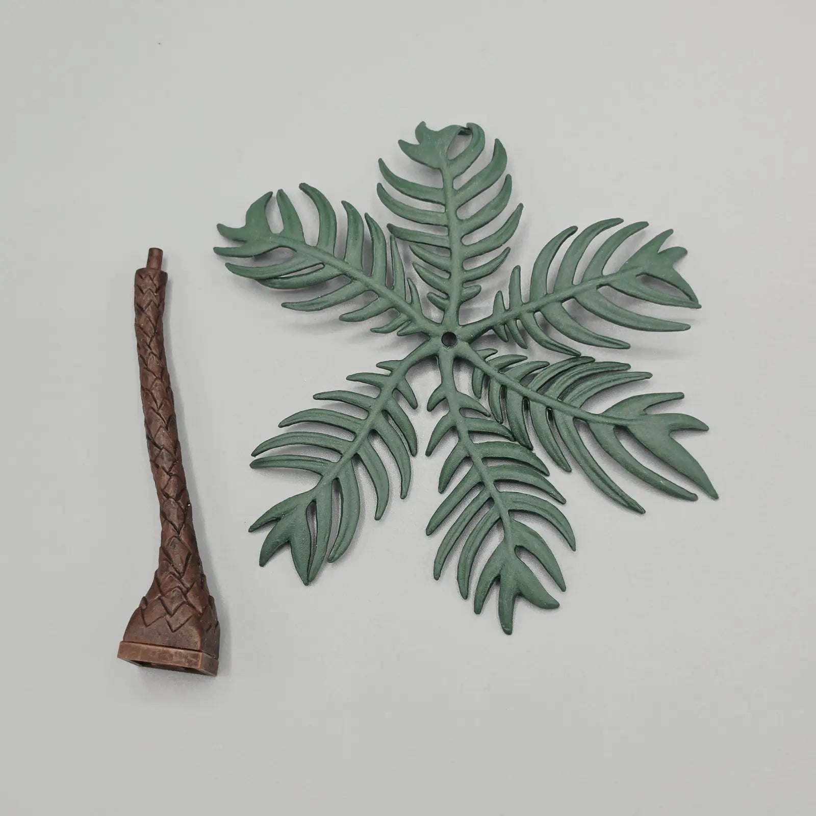 Mega Bloks palm tree on grey background