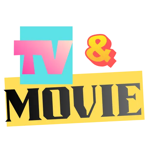 Colorful logo with 'TV & Movie' text on a white background