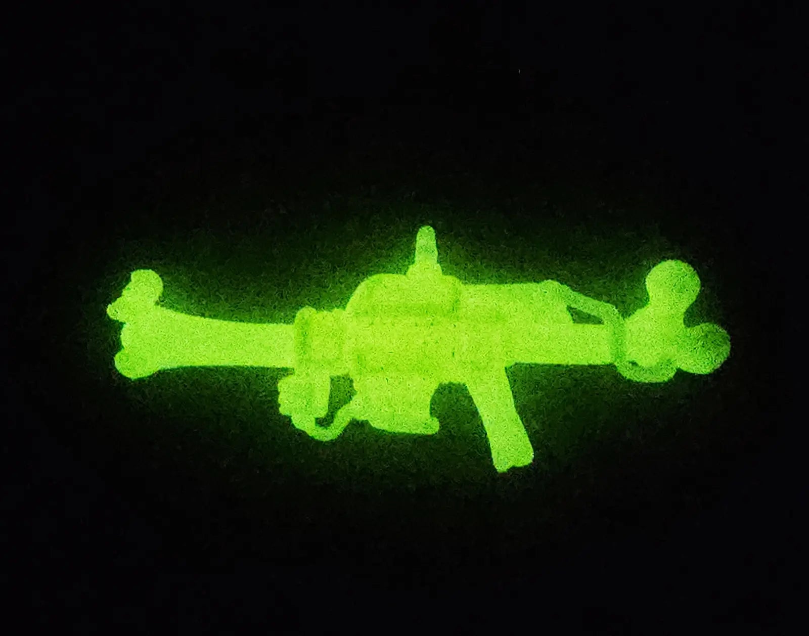 Glow in the dark gun for 1991 Toxic Crusaders Bonehead action figure