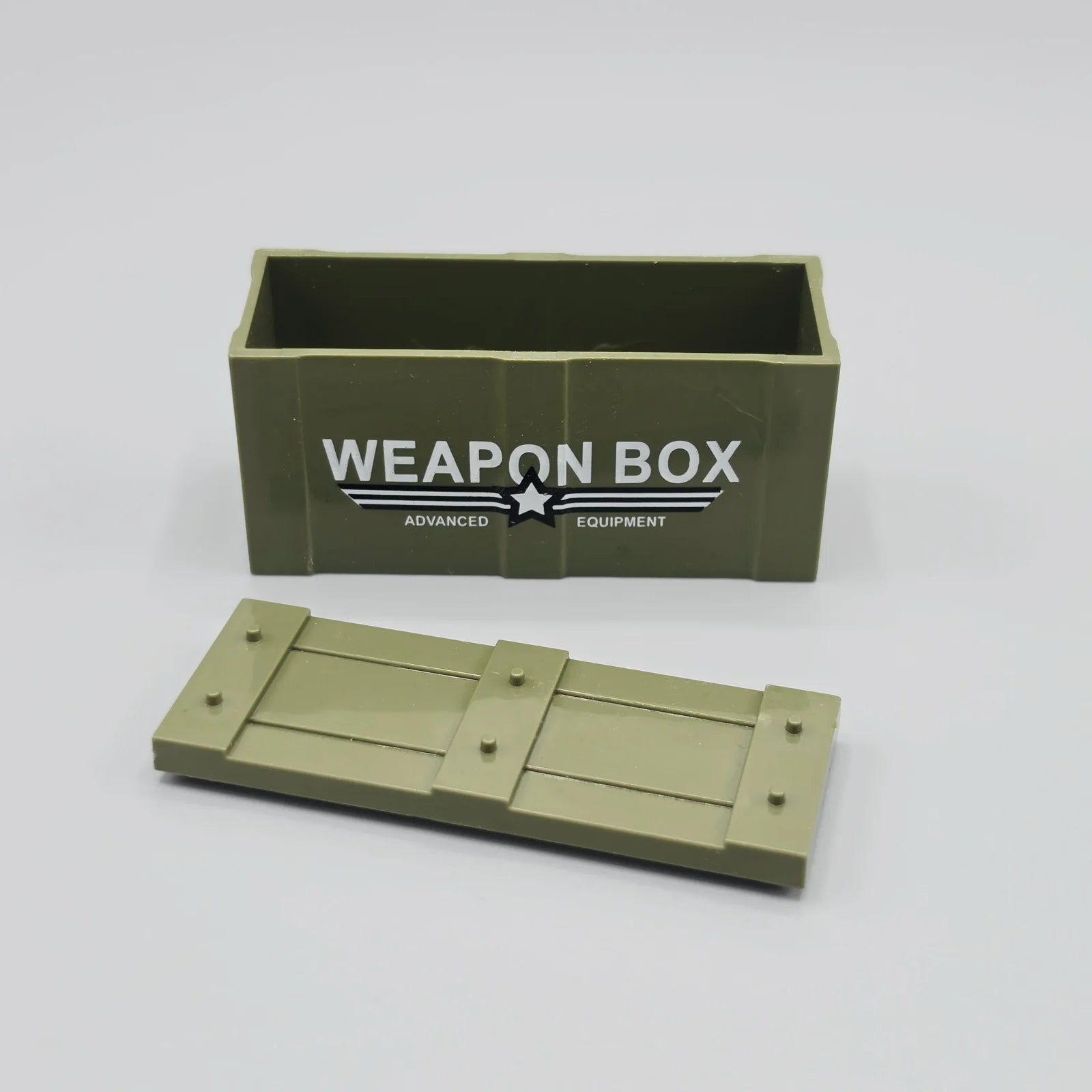 Minifigure Military Green Weapon Box